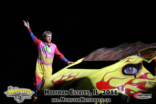 Clive Featherby during introductions at the Sears Centre Chicago March 2011